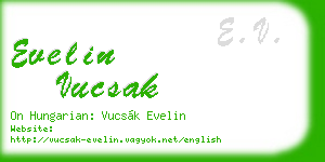 evelin vucsak business card
